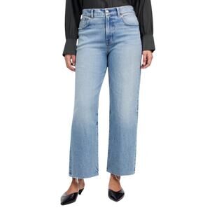 Madewell Curvy Perfect Vintage Wide Leg Crop Jean Womens 27 P Light Wash